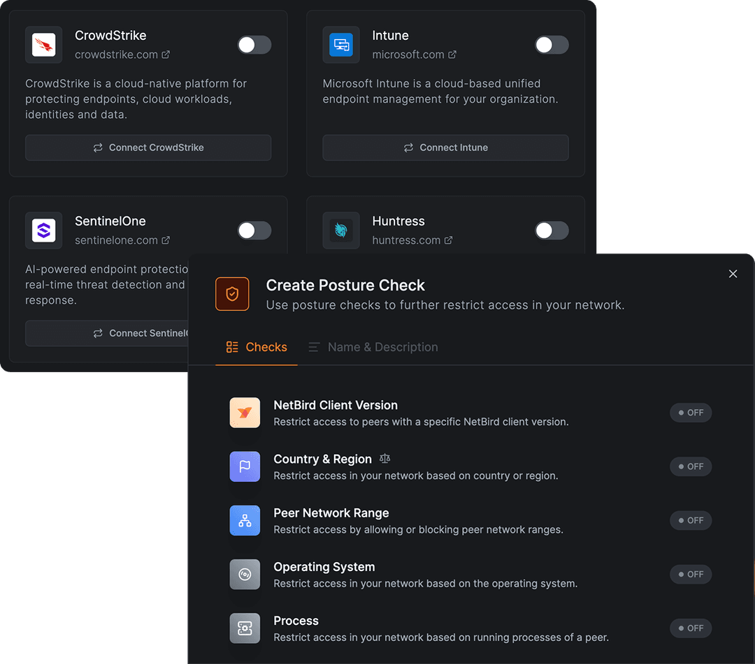 Dynamic Posture Checks