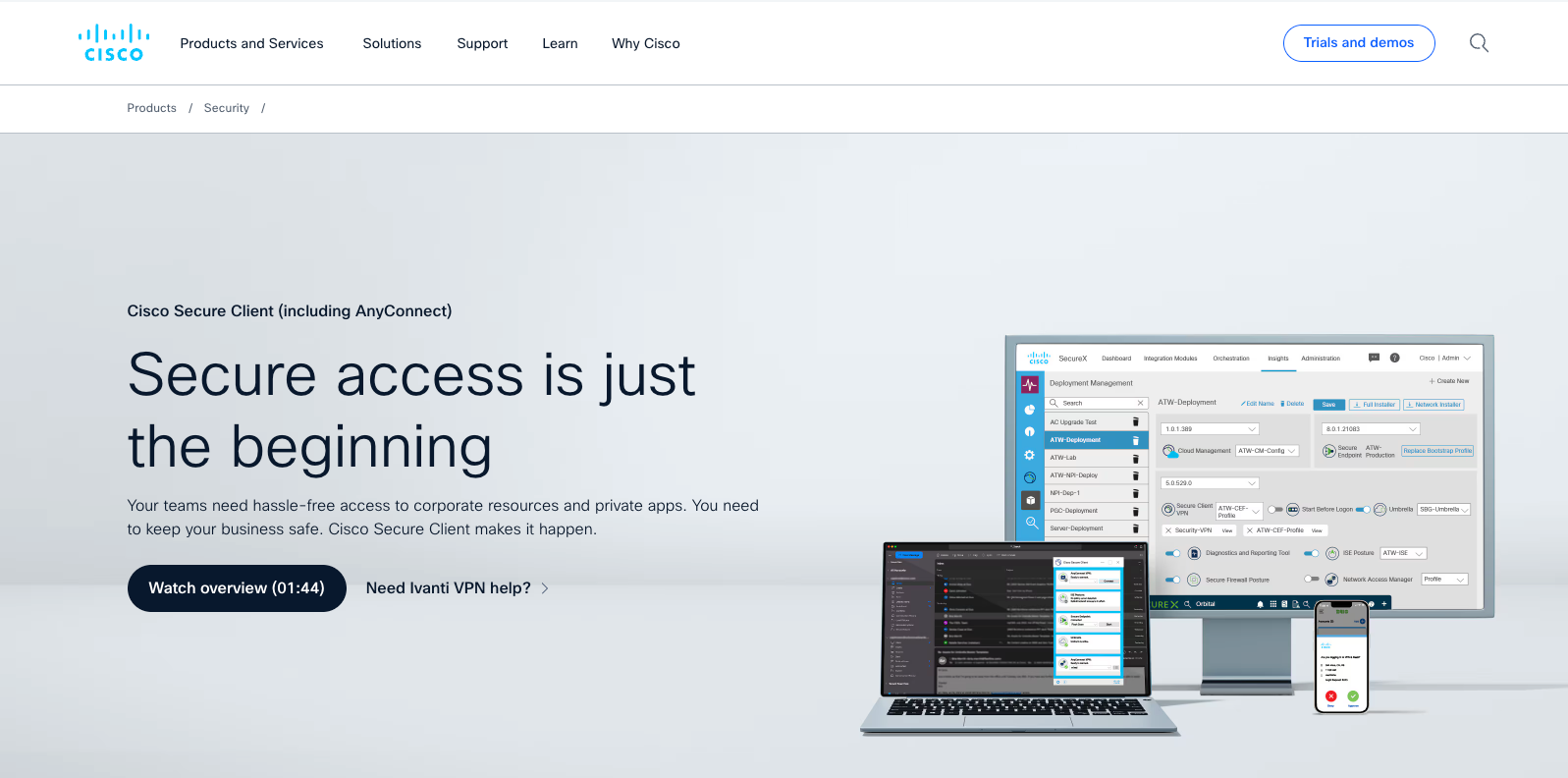 Cisco Secure Client Website