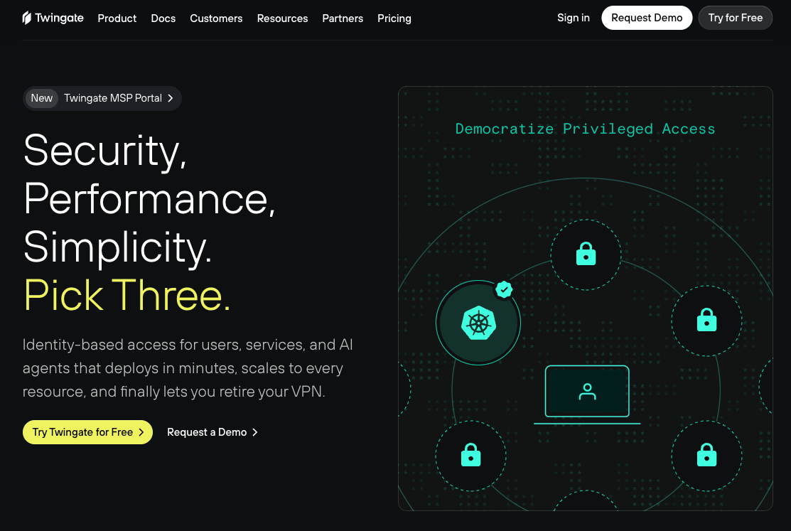 Twingate Website