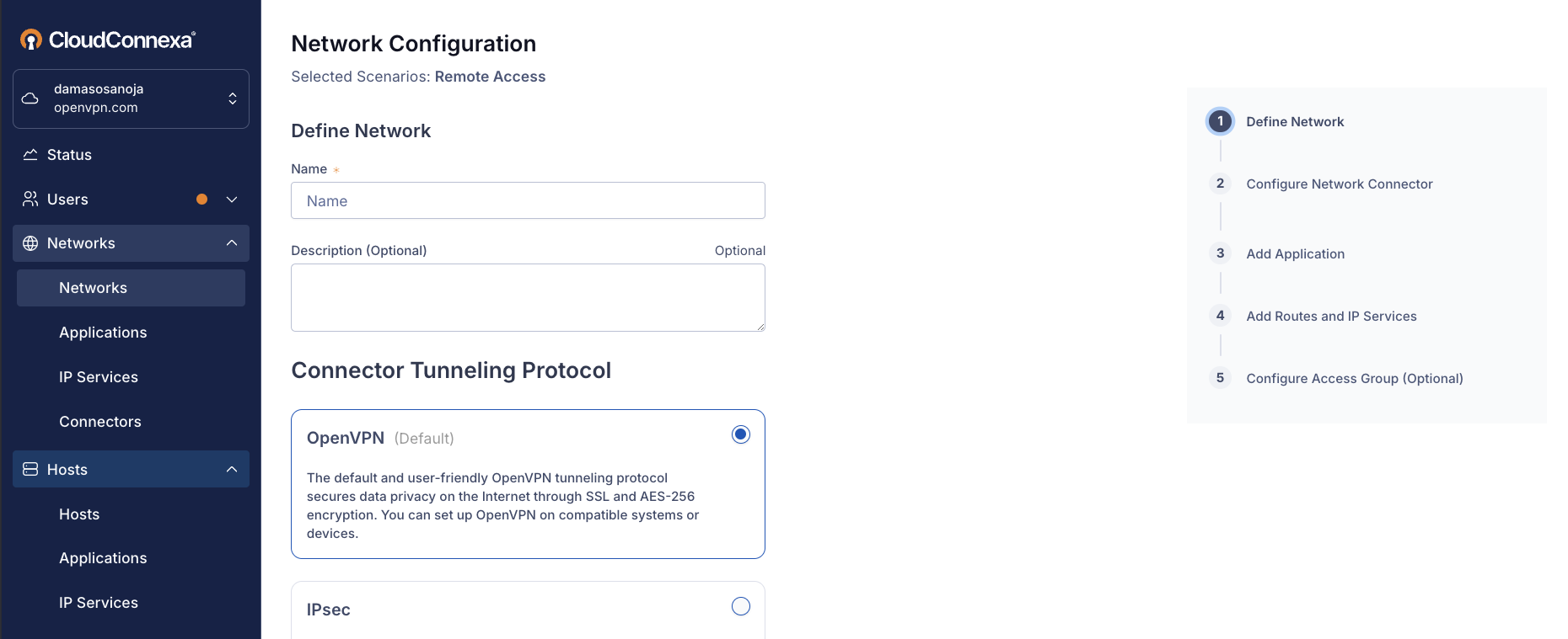 CloudConnexa Network Configuration
