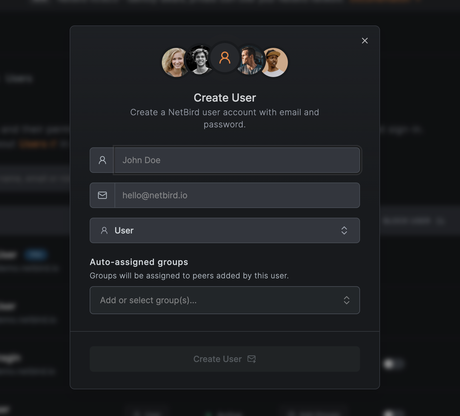 Create your first local admin user