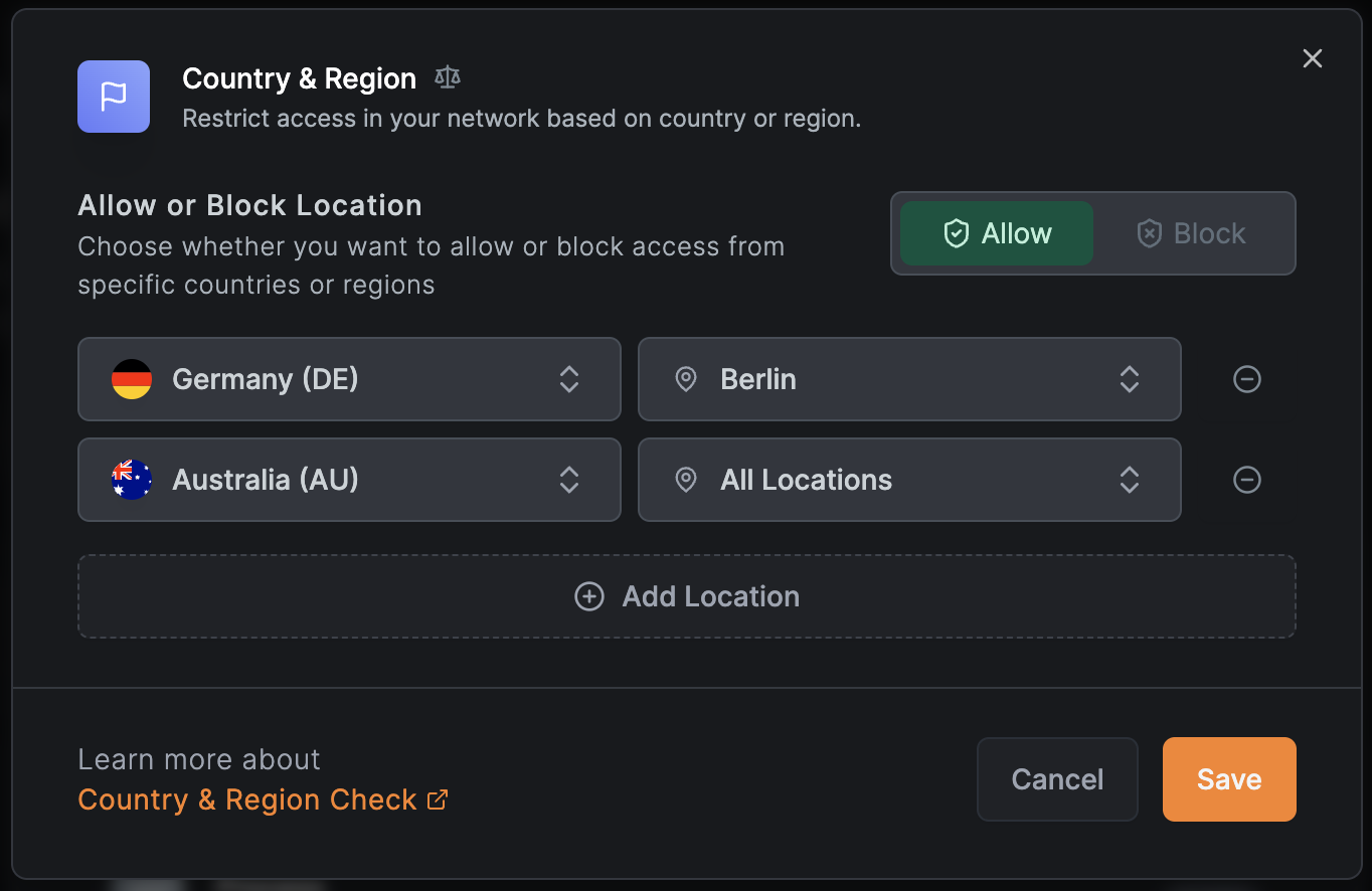 Location Posture Check