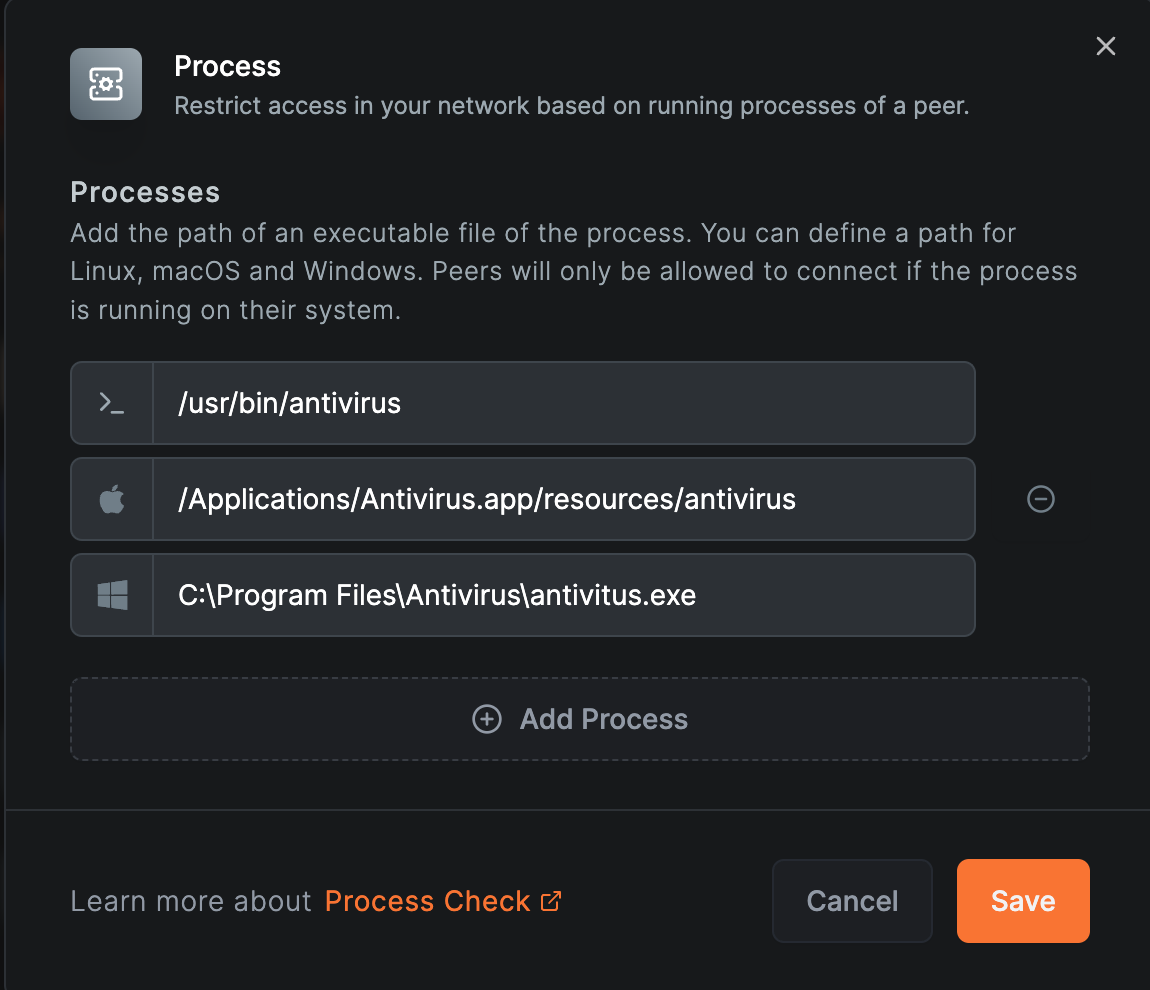 Process Posture Check