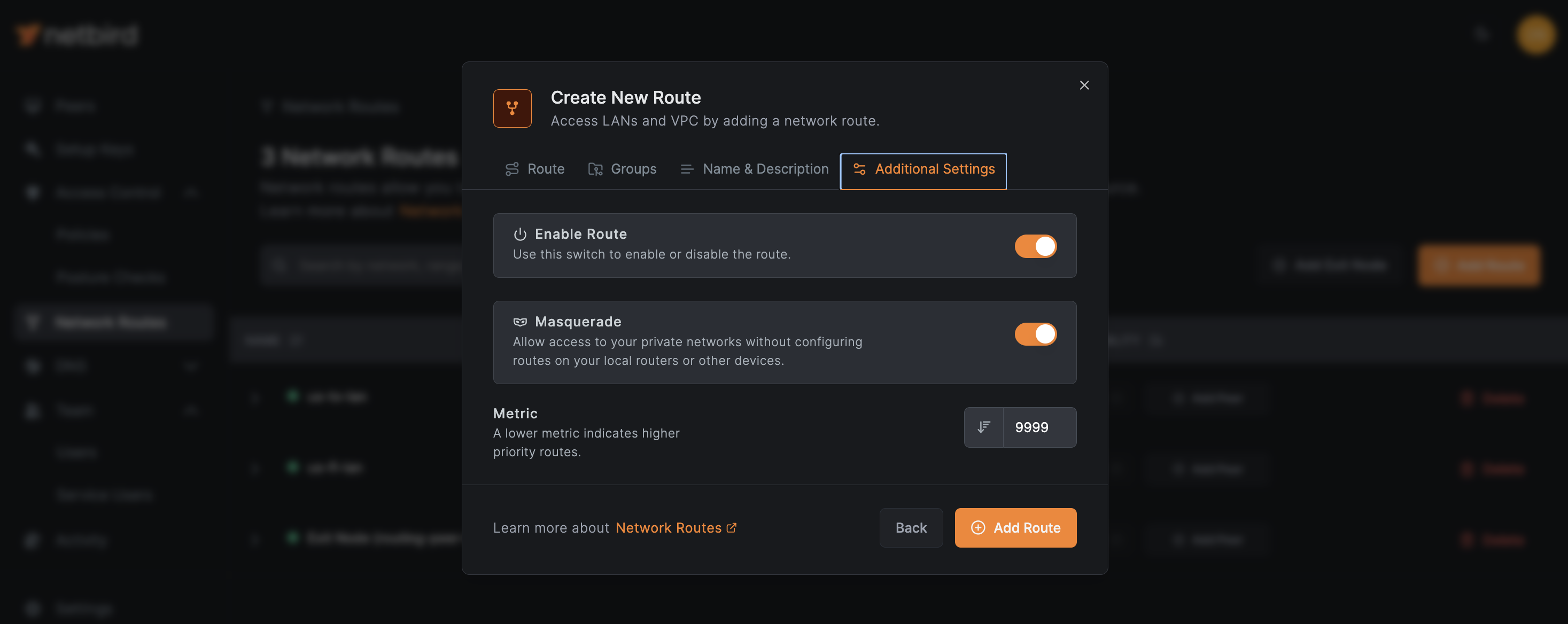 Additional Settings